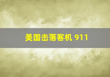 美国击落客机 911